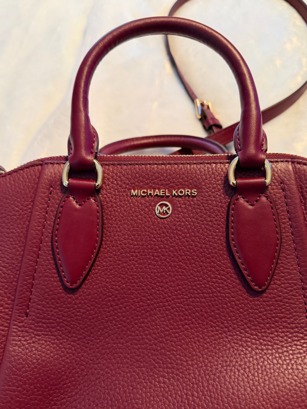 Michael Kors Small Satchel in Sienna - Picture 6 of 16